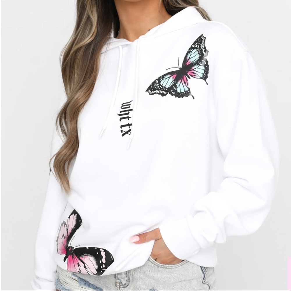 White Fox Boutique Oversized Fly High Hoodie